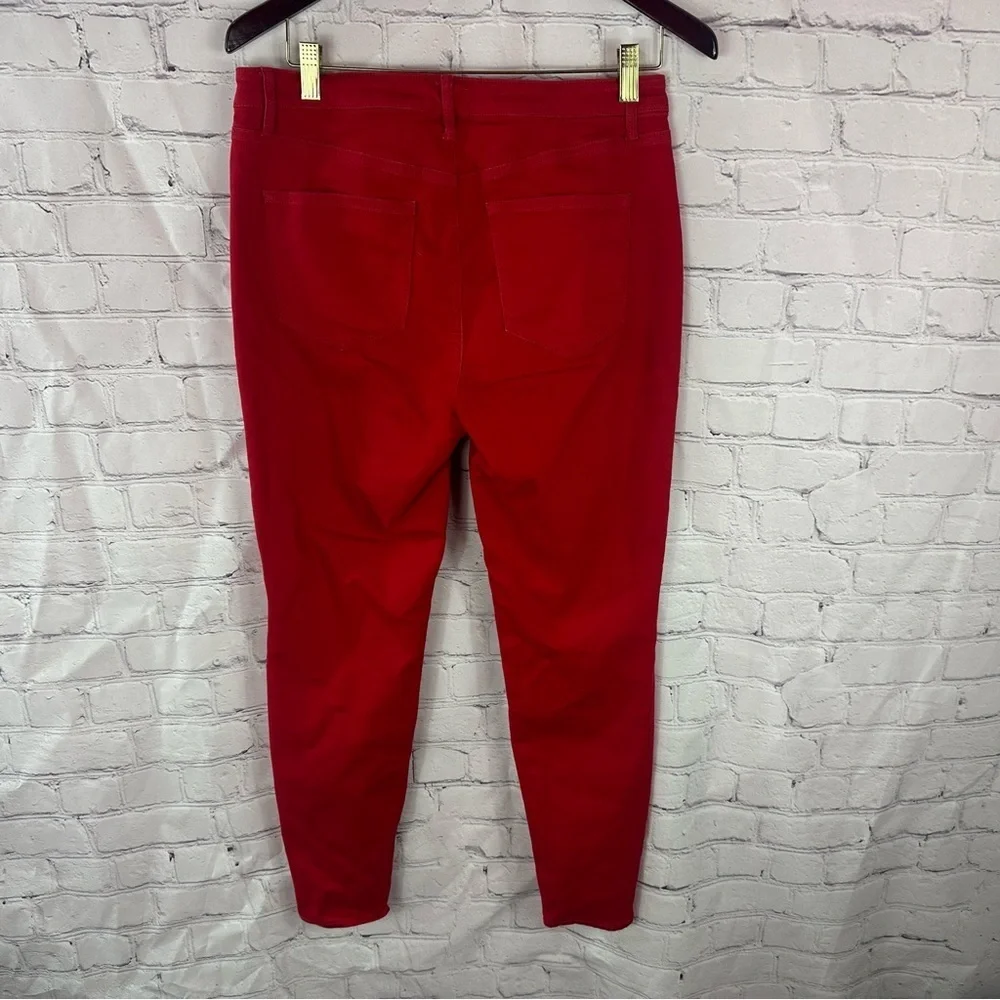 Talbots denim stretch red jegging sz 8 christmas holiday nautical 4th of july